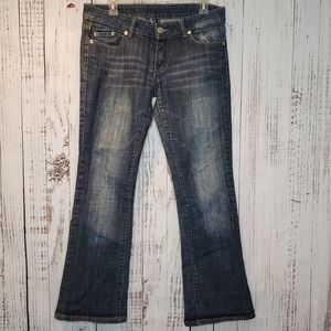 Rock & Republic Victoria Beckham jeans, medium blue, some distressing, Size 30